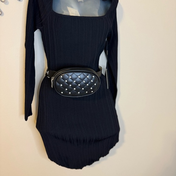 Embellished Steve Madden Pintuck Belt Bag Size Large NWT!!! - Picture 4 of 11